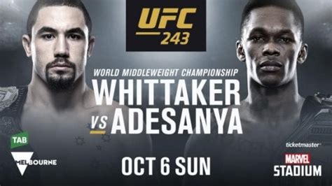 We did not find results for: UFC 243 Full Fight Card, Start Time & How To Watch