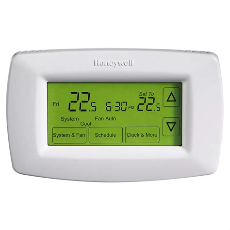 Honeywell 7 Day Programmable Touchscreen Thermostat The Home Depot Canada