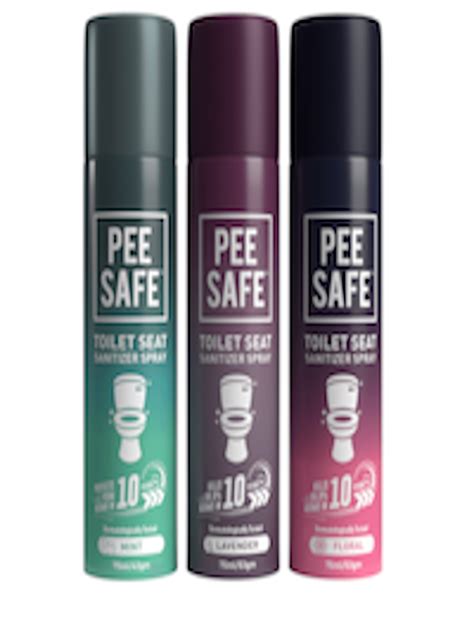 Buy Peesafe Set Of 3 Toilet Seat Sanitizer Spray Intimate Hygiene For