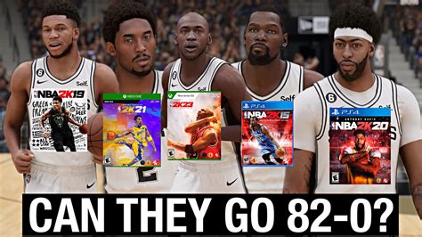 Can A Team Of Nba 2k Cover Athletes Go 82 0 Youtube