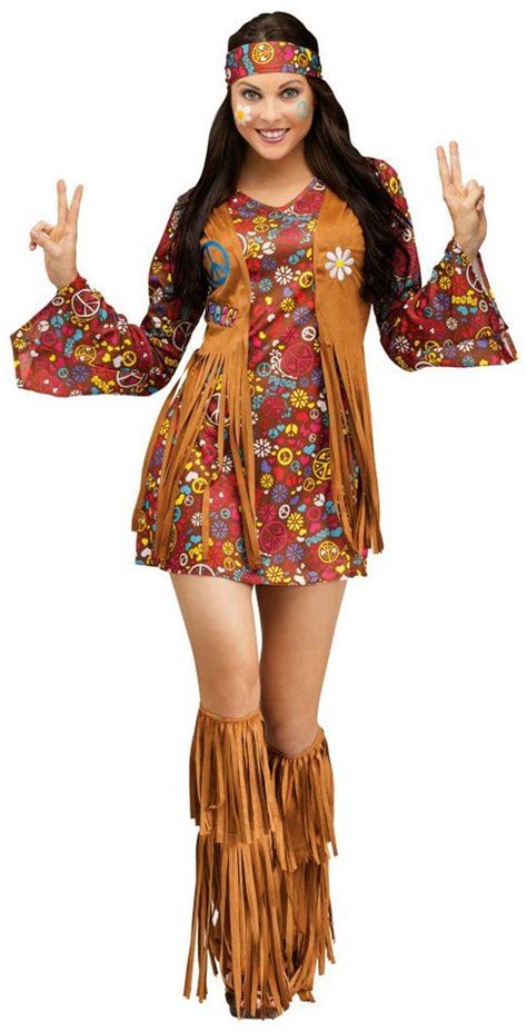 Women S Peace And Love Hippie Costume 5  485×950 Píxeles Con Imágenes Disfraz De Hippie