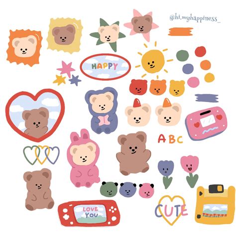 🌸🎠 On Twitter Sticker Art Aesthetic Stickers Cute Stickers