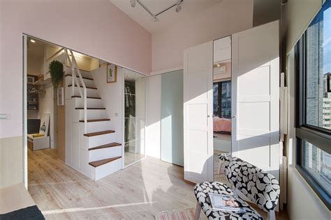 Space Savvy Urban Apartment Designed For A Couple And Their Cat Decoist