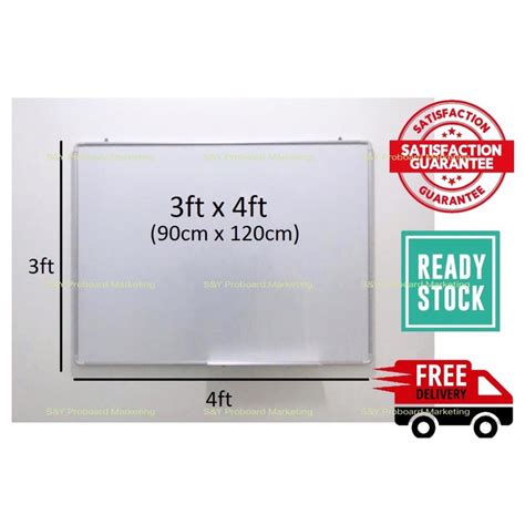 3x4 Magnetic White Board Size 3ft X 4ft Shopee Malaysia