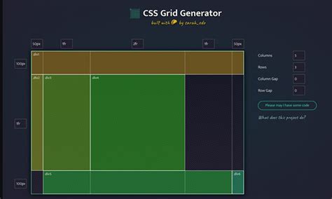 Generate Css Grid Layout Online Css Grid Generator 365 Web Resources