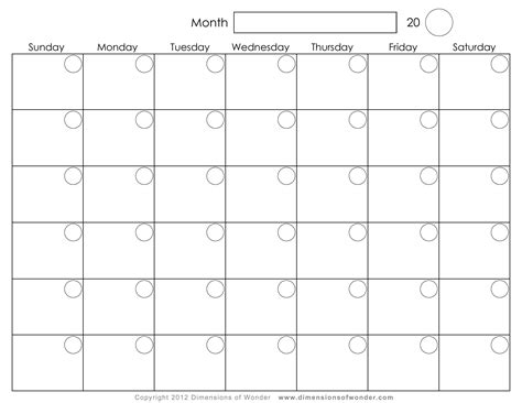 Monthly Calendar Img Ghost