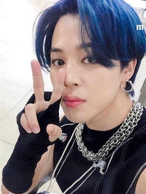 Bts Jimin Dark Blue Hair