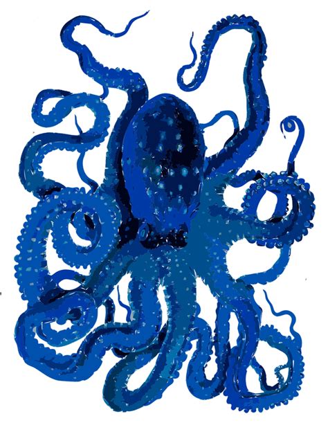 Blue Octopus Vector Clipart Image Free Stock Photo Public Domain