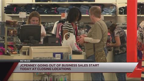 going out of business sales set to begin at closing j c penney stores wednesday youtube