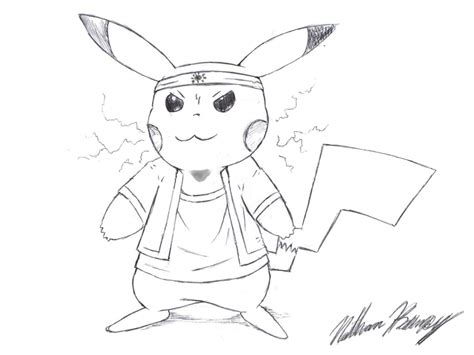 Cool Pikachu Drawing By Natmaxex On Deviantart