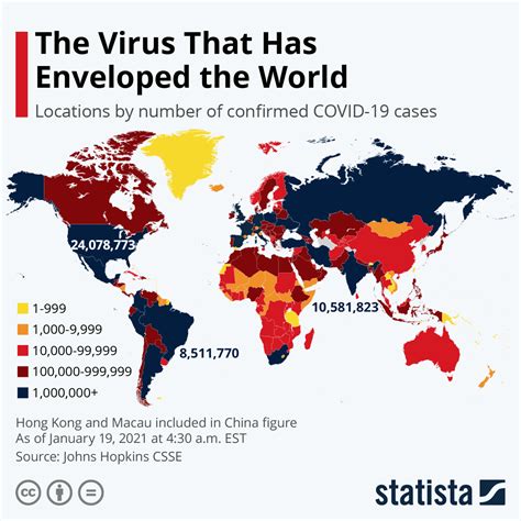 Chart The Coronavirus Is Almost Everywhere Statista