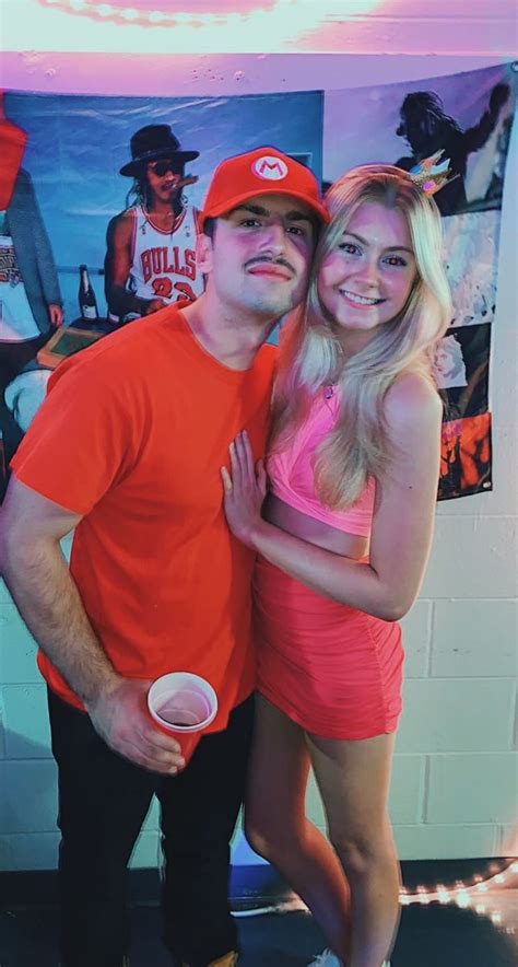 Princess Peach And Mario Couples Halloween Costumesfun For Blonde And
