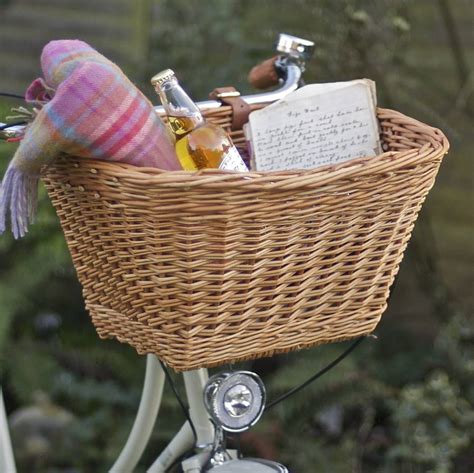 Wicker Handlebar Bicycle Basket By Beg Bicycles