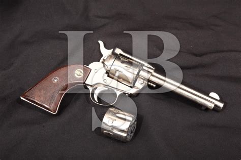 Rohm Gmbh Model 66 Nickel 4 ¾ Single Action Sa Six Shot Revolver With