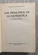 LOS PRINCIPIOS DE LA MATEMÁTICA. Traducción del inglés por Juan Carlos ...