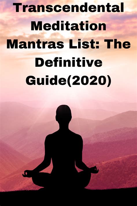 Transcendental Meditation Mantras List Transcendental Meditation Mantra Transcendental