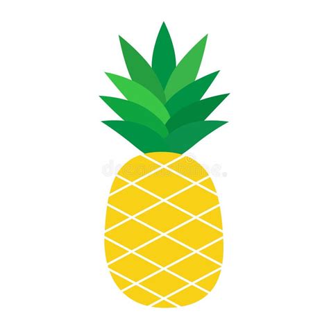 Pineapple Tropical Fruit Vector Illustration Stock Vector