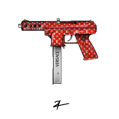 Supreme Uzi With Extended Clip Wallpaper Blood Wallpaper Wallpaper Hp