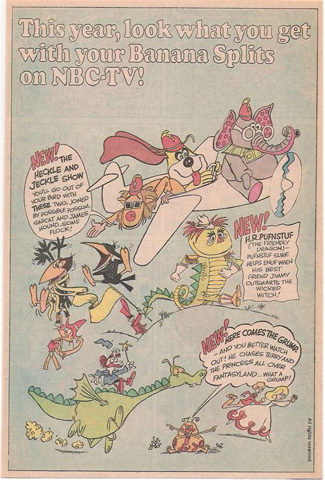 Nbc Saturday Morning Cartoons Ad 1969 The Nbc Saturday