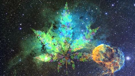 Nebula Weed Wallpaper