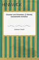 Glauben und Verstehen. [2 Bände]. Gesammelte Aufsätze. by Bultmann ...