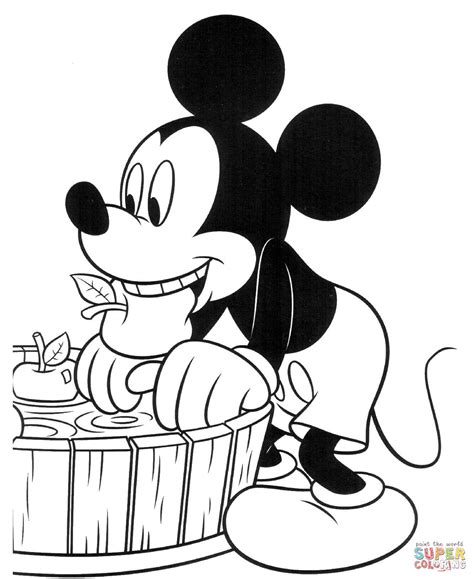 Mickey Mouse Coloring Pages Clip Art Library