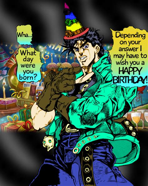 Happy Birthday Johnny Joestar Happy Birthday Jojo Jojos Bizarre