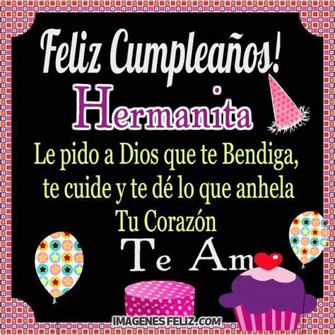 Feliz Cumpleaños Hermana 💥 ImÁgenes Feliz Cumpleaños