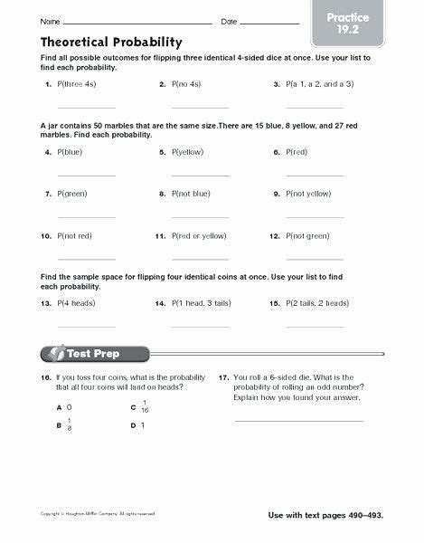Probability 7th Grade Worksheets