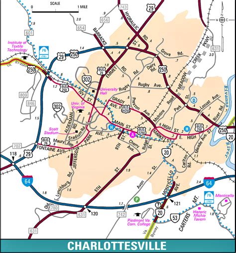 Charlottesville Virginia City Map Charlottesville Virginia • Mappery