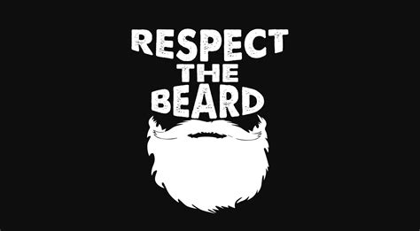Respect The Beard Vector T Shirt Design For Download Buy T Shirt Designs