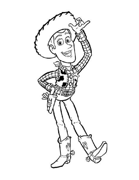 Toy Story 4 Coloring Pages Woody