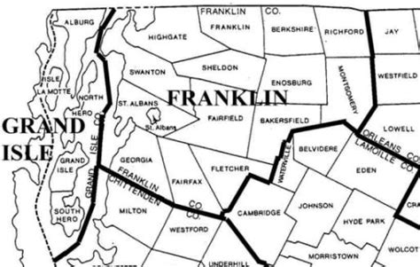 Old Maps Franklin And Grand Isle Counties Vermont