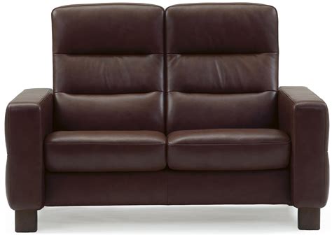 Belleze beige velvet modern loveseat bench sofa tufted high back love seat bedroom settee. Stressless Wave High-Back Reclining Loveseat | Story & Lee ...