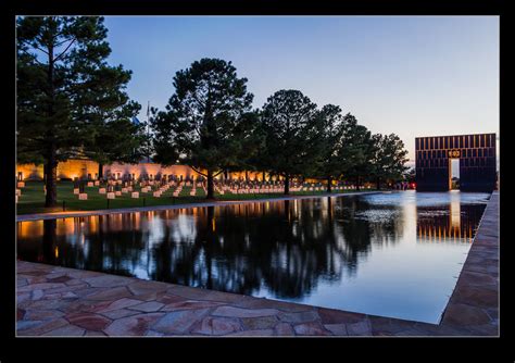 Oklahoma City Memorial At Night Robsblogs