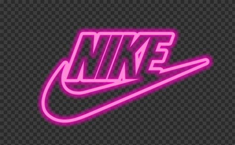 HD Nike Neon Pink Text Tick Logo PNG Citypng