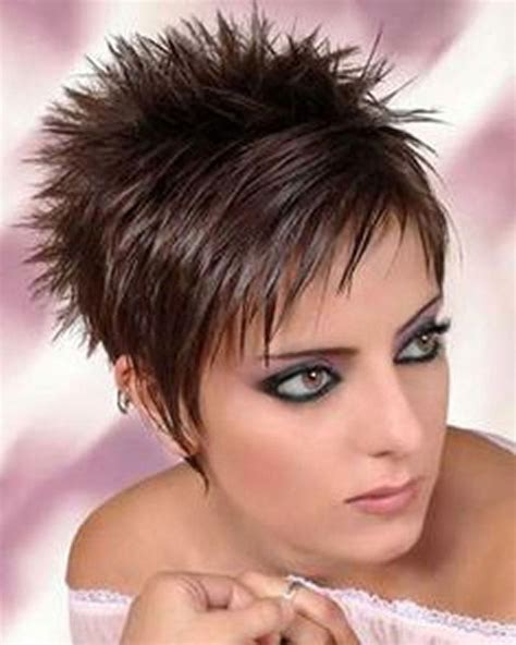 Short Spiky Haircuts Hairstyles For Women Haircutsforcurlyhair Short Spiky Haircuts