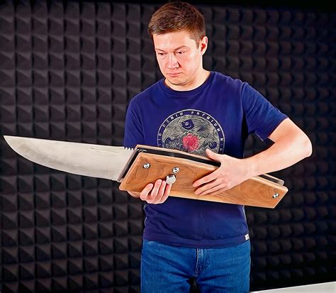 Inventor Builds Massive Folding Knife That Actually Works Could Be