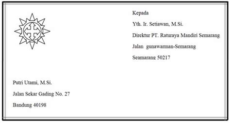 Bagian selanjutnya yang seharusnya ada pada surat resmi yaitu alamat yang dituju. Sinau Online: Penulisan Alamat Surat