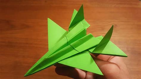 How To Make A Paper F 14 Tomcat Fighter Jet Origami Airplane