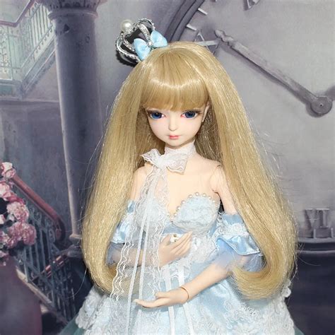 BJD Nude Doll 1 4 Joint Body With Makeup Including Light Blue Lace