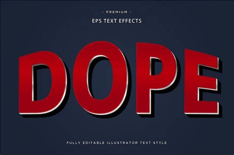 Premium Vector Dope Sticker Font Effect With Modern Layer Style