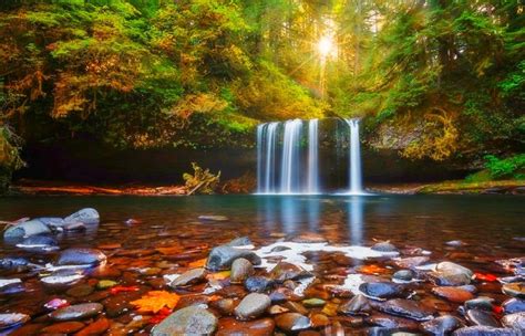 Autumn Waterfall Download Hd Wallpapers And Free Images