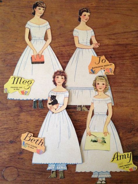 Fabulous From The 1930s Little Women Paper Doll Set Etsy Women