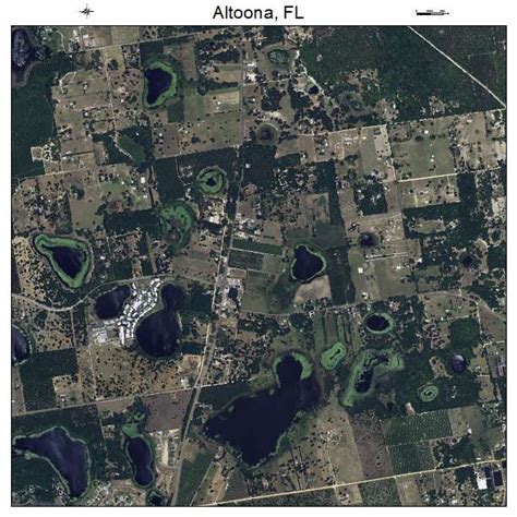 Aerial Photography Map Of Altoona Fl Florida