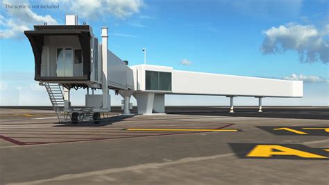 Airport Passenger Boarding Bridge 3d Model 99 Max Obj Ma Fbx
