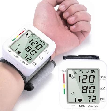 Medical Equipment Wrist Blood Pressure Monitor Lcd Automatic Digital