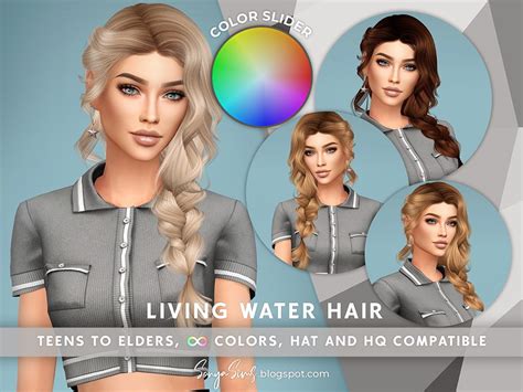 The Sims Resource Patreon Sonyasims Living Water Color Slider Retexture