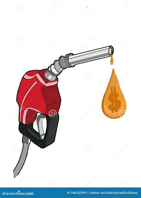 Cute Characters And Speech Bubble Gas Pump Fuel Pump Cartoon