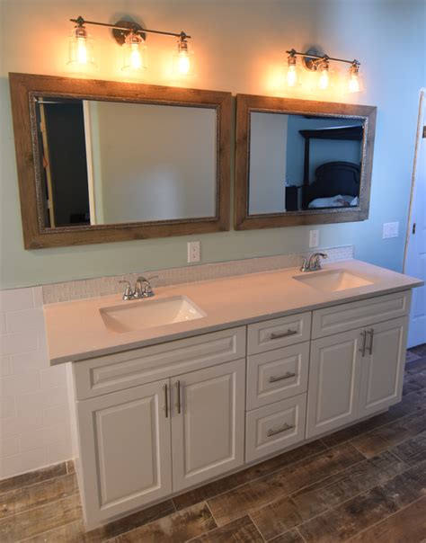 Dollar store cleaning hacks and organization for your vanity! 75" wide, 34.5" high Gramercy White Double Sink Vanity ...